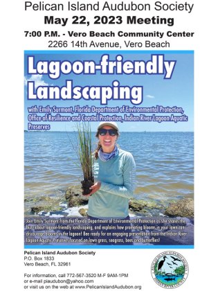 Lagoon-friendly Landscaping Topic of May 22 meeting