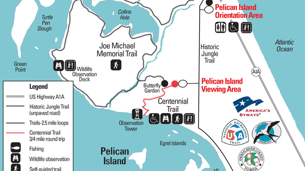 Pelican Island NWR Tram Tour Photos